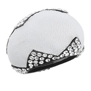 House of Harlow Statement Ring White Dome Crystal Pave Ring‎